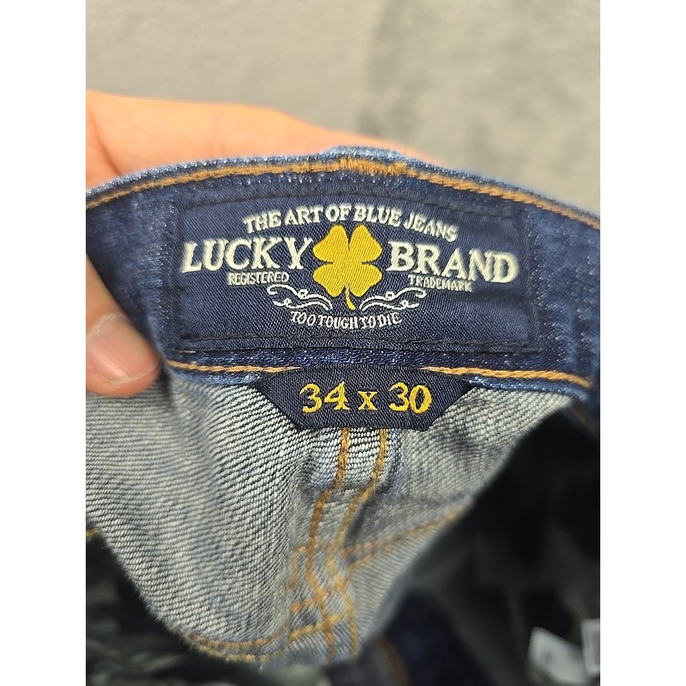 Lucky Brand 361 Vintage Fit Straight Leg Jeans Mens Size 34x30 Blue Stretch - Picture 3 of 11